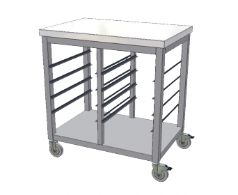 KVOG - Vozík na GN, plechy nebo tácy