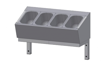 KVOV - Nástěnné provedení zásobníku na příbory