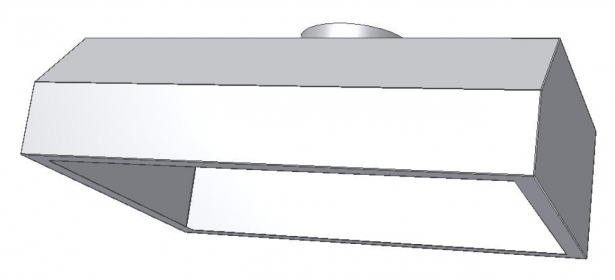 KDZHB - Nástěnná digestoř – bez filtrů