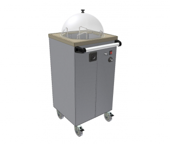 KZTJ - Pojízdný talířový zásobník jednotubusový s ohřevem