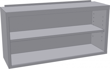 KNSO - Skříňka otevřená s policí