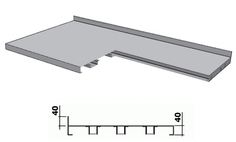 KPDCV - Pracovní deska celonerezová