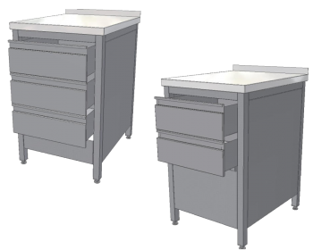 KSPZB - Pracovní stůl – blok se zásuvkami